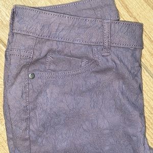 Simply Vera Vera Wang Women’s Overlay Textured Lace Gorgeous Violet Pant SZ 2